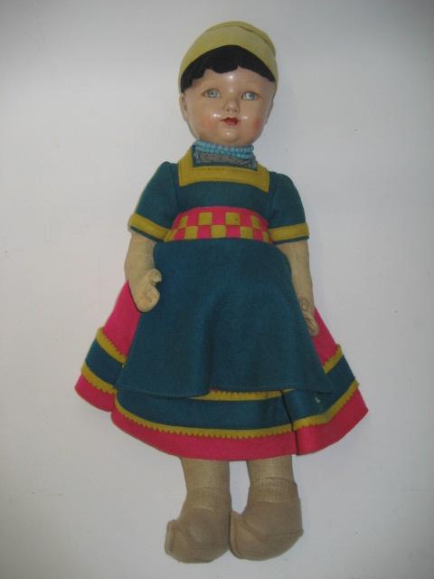 Appraisal: A Dean's composition head Dutch girl doll with painted face