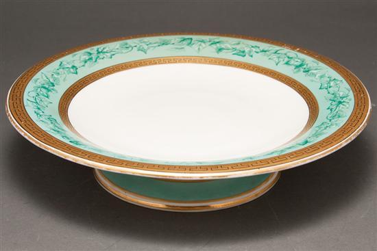 Appraisal: Royal Worcester porcelain compote retailed by Tiffany Co New York