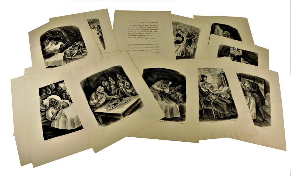 Appraisal: Adolf Dehn - Guy De Maupassant limited edition portfolio of