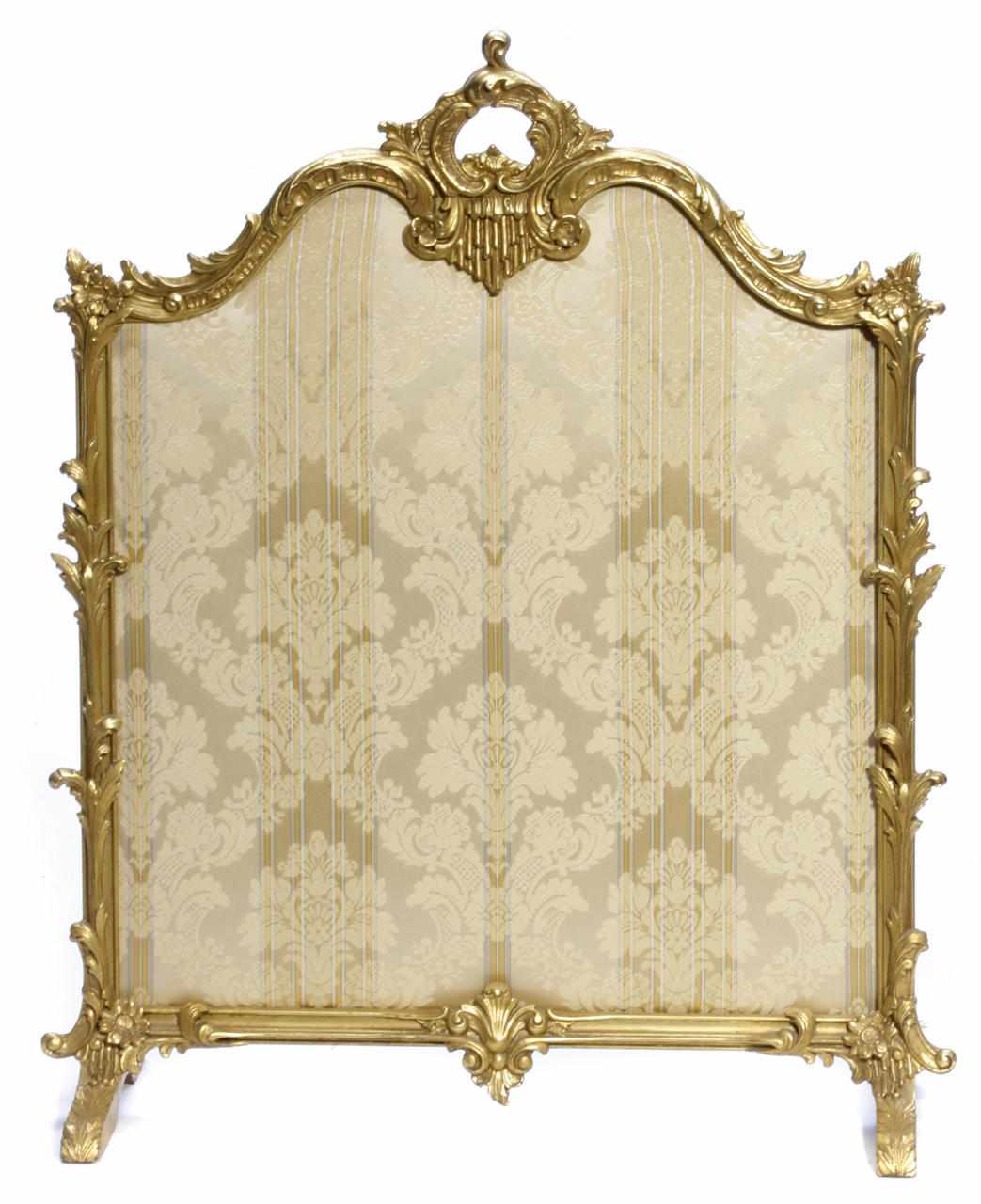 Appraisal: A Louis XV style giltwood firescreen height in width in