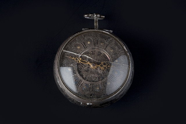 Appraisal: AN TH CENTURY PAIR CASE POCKET WATCH the silver dial