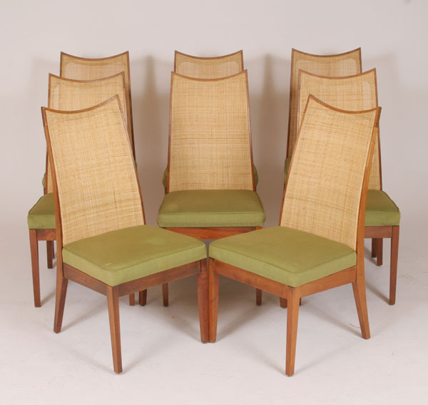 Appraisal: Glenn of California Scandinavian style set of eight dining chairs