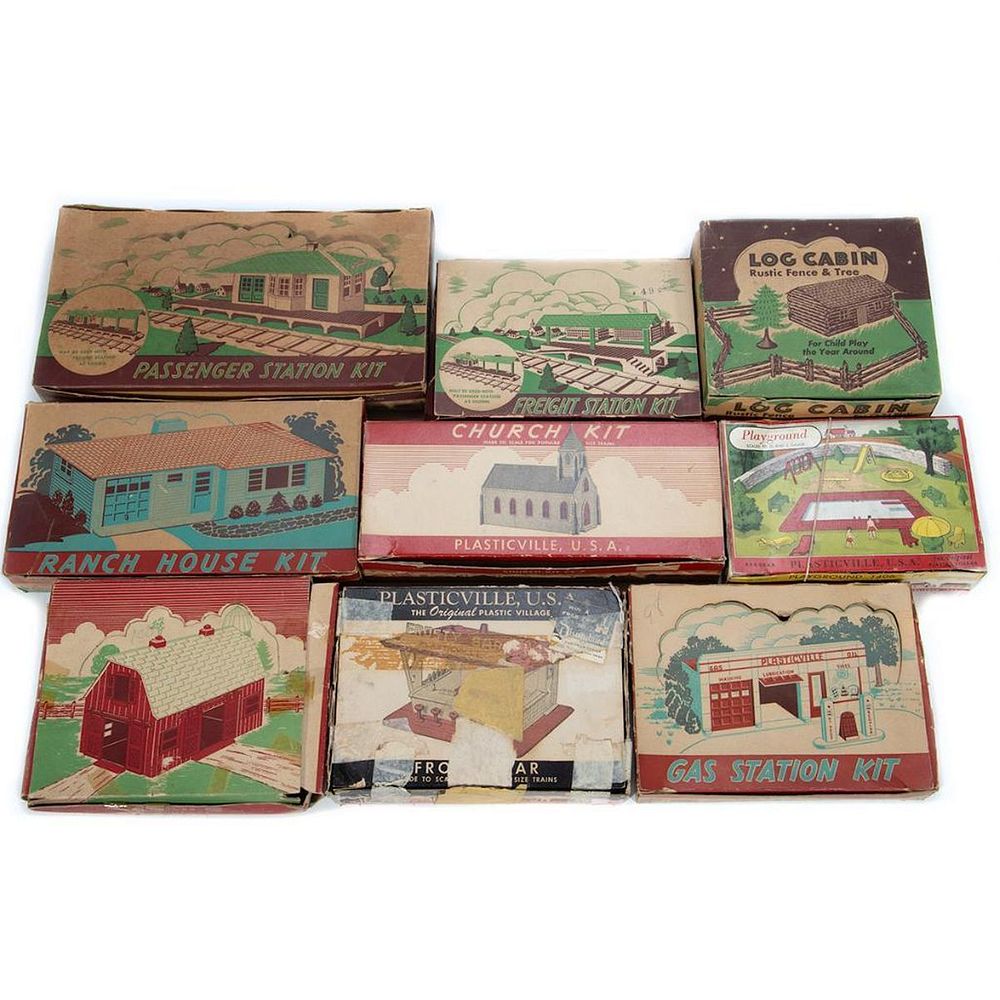 Appraisal: Plasticville Kits in original boxes CC- G Church Kit LC-