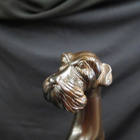 Appraisal: Figural Dog Head Cane long