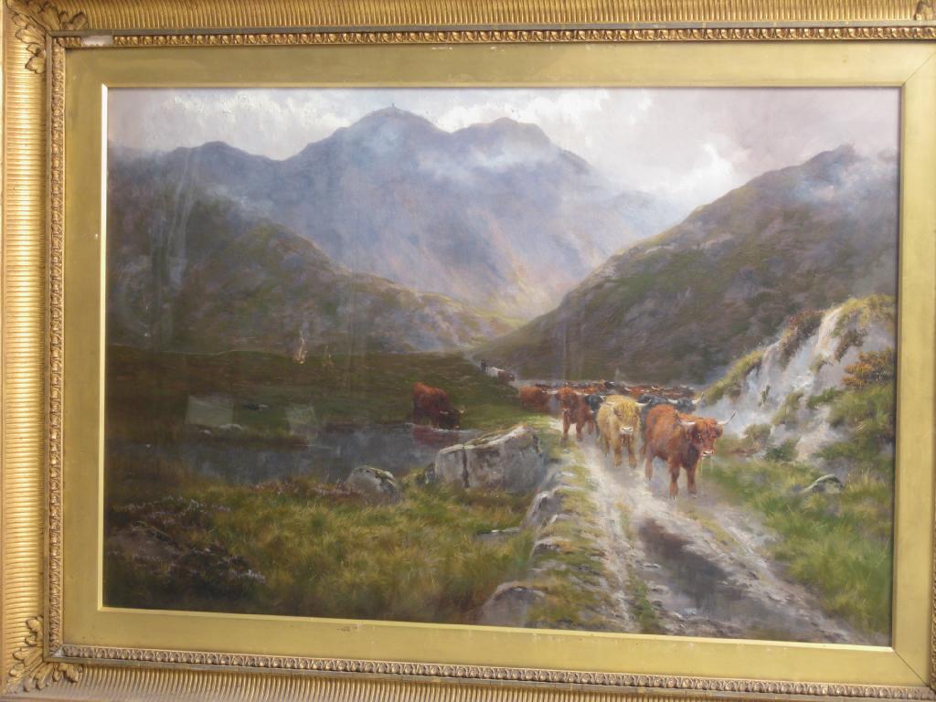 Appraisal: HENRY HADFIELD CUBLEY Exh - Highland Cattle on a Track