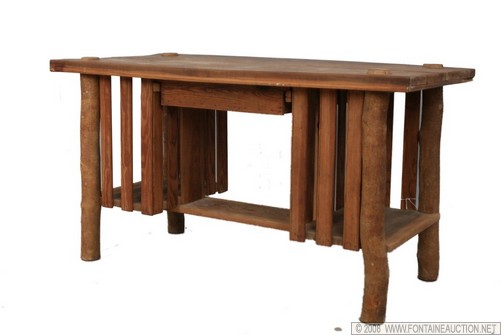 Appraisal: SIGNED SOUTHERN DESK W x H x D