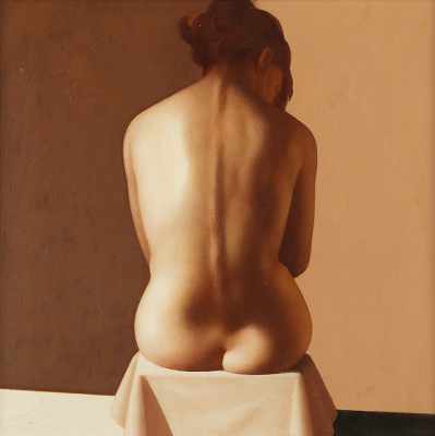 Appraisal: Vasily V Monastyrny Russian b Nude Oil on canvas s