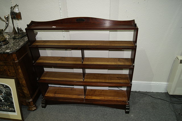 Appraisal: AN ARTS AND CRAFTS MAHOGANY AND OAK BOOKCASE cm high