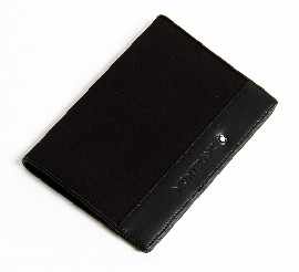 Appraisal: Mont Blanc Passport Holder made from black calfskin leather and