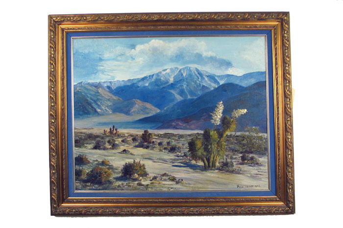 Appraisal: JUNE ESTOPINOL California th century Oil on canvas panel A