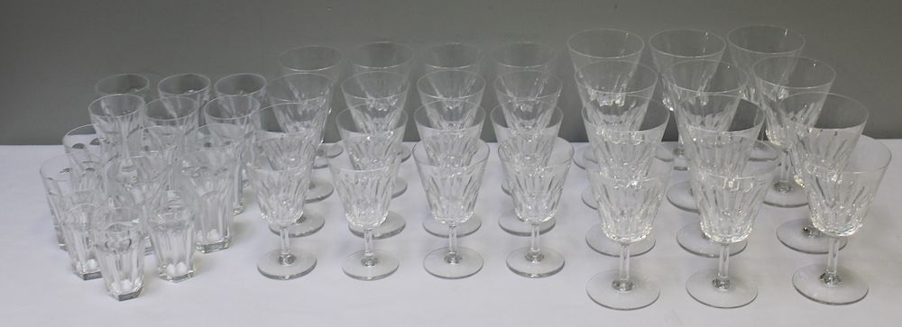 Appraisal: BACCARAT Signed Grouping of Stemware To Include x stemmed glasses