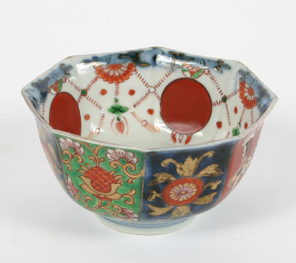 Appraisal: Japanese Imari rice bowl decorated outer with hand painted figural