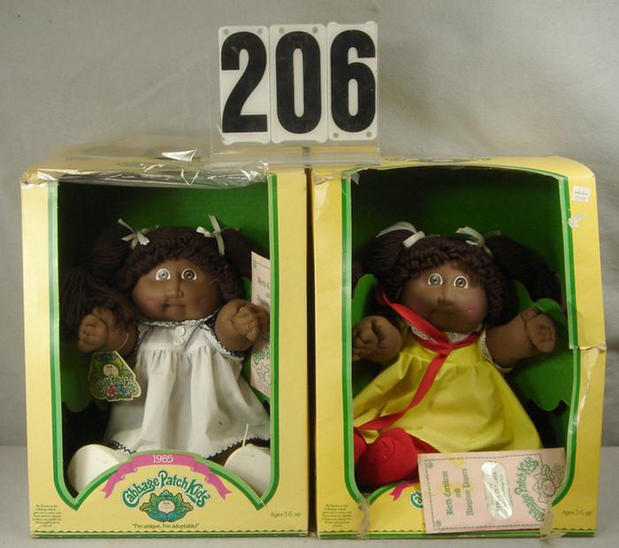 Appraisal: Cabbage Patch Kids Dolls set of adorable black dolls mint