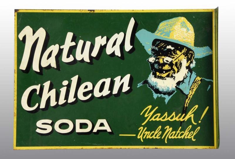 Appraisal: Metal Natural Chilean Soda Flange Sign Description Double sided Minor