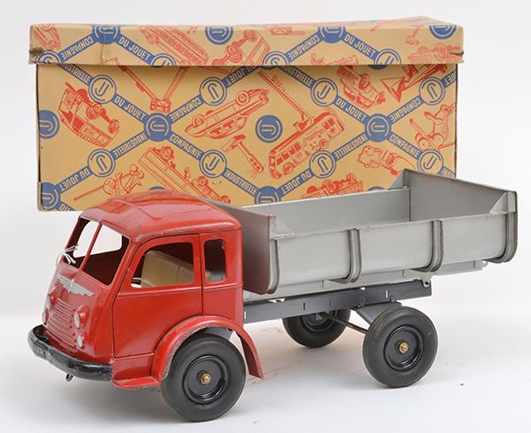 Appraisal: CIJ LARGE SCALE TINPLATE LORRY RED CAB SILVER BACK CM