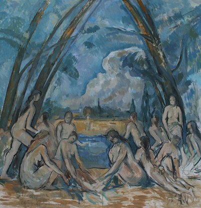 Appraisal: LYNN Nancy American - ''The Bathers a study after Cezanne''