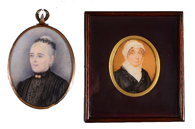 Appraisal: ENGLISH SCHOOL LATE TH CENTURY A miniature oval portrait of