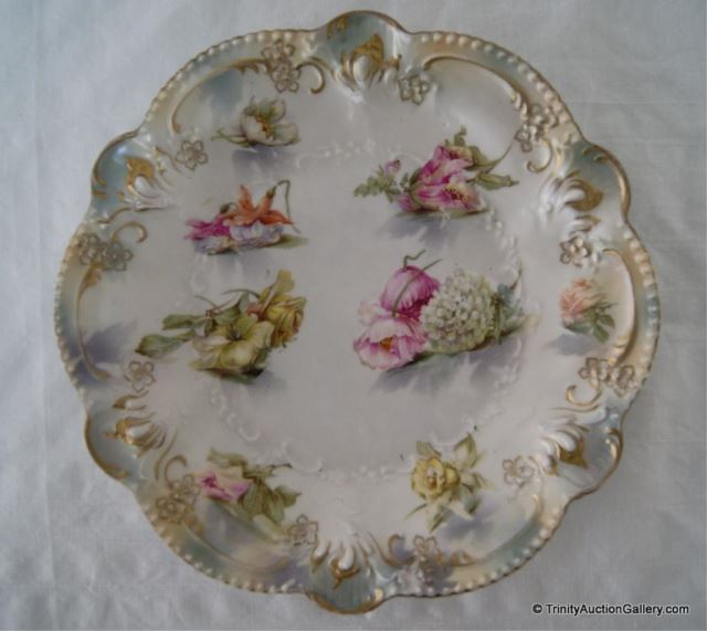 Appraisal: R S Prussia Tiffany Finish Plate AntiqueThis is for an