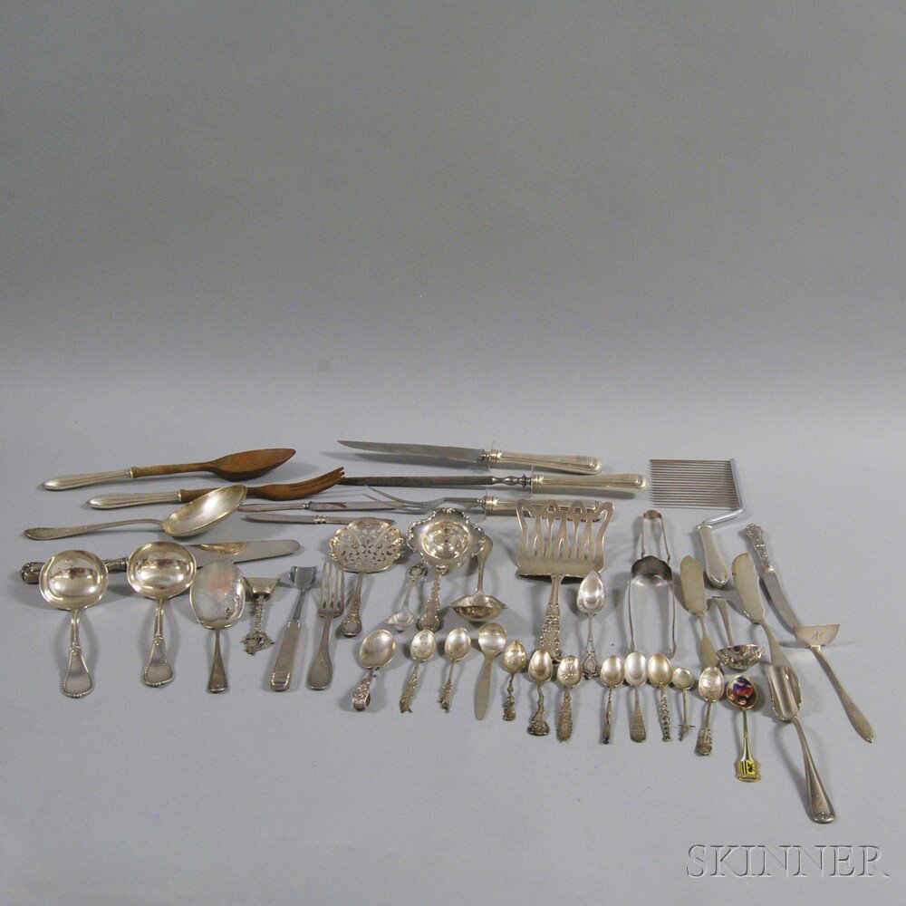 Appraisal: Group of Assorted Mostly American Sterling and Coin Silver Flatware