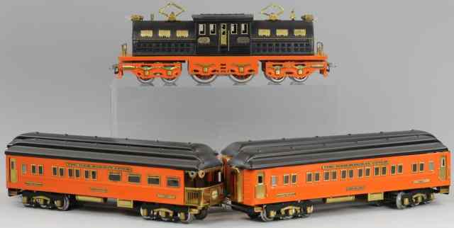 Appraisal: REPRODUCTION IVES OLYMPIAN TRAIN SET Richart Co includes R locomotive