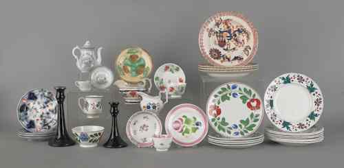 Appraisal: Large group of miscellaneous porcelain th c to include Adam's