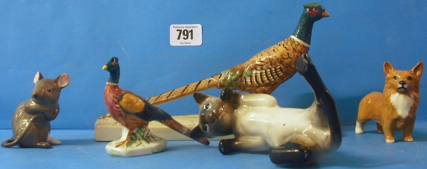 Appraisal: Beswick animals to include Two Beswick Pheasants Models A Beswick