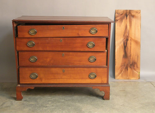 Appraisal: New England cherry chest of drawers ca h w