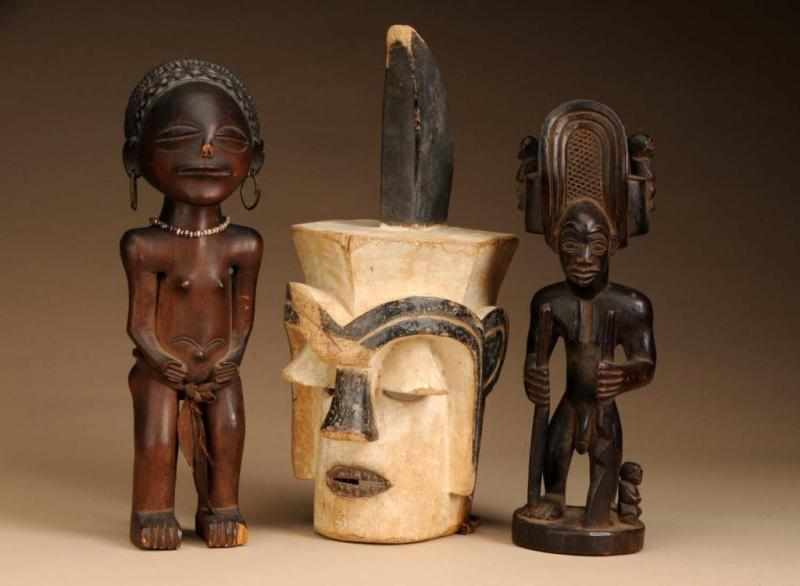 Appraisal: Lot of African Objects Description Made of wood Condition Good