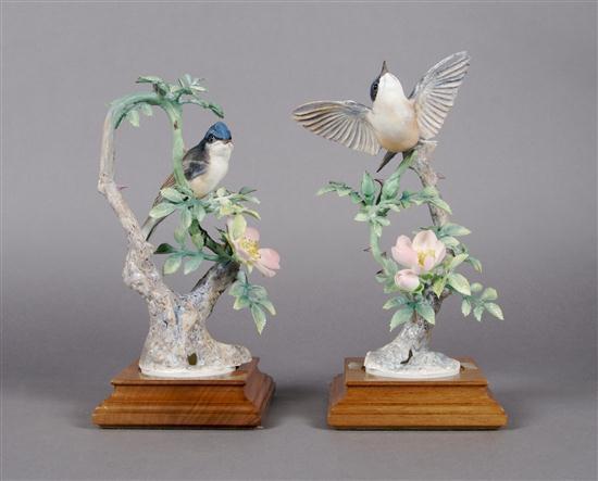 Appraisal: Pair of Royal Worcester Dorothy Doughty Birds Lesser Whitethroat with