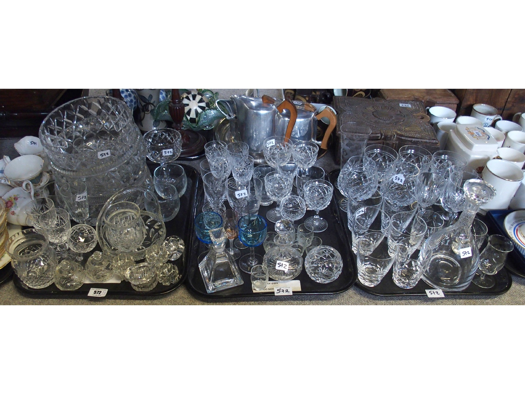 Appraisal: Assorted cut and other glassware including Edinburgh Orrefors decanter and