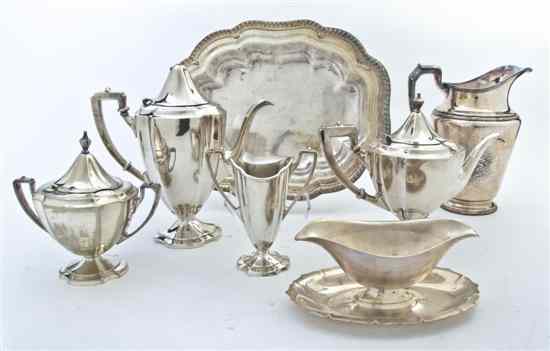 Appraisal: A Collection of American and English Silverplate Serving Articles comprising