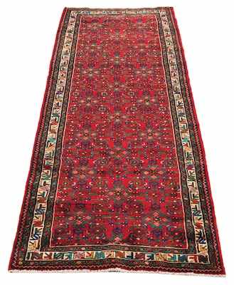 Appraisal: A Bidjar Palace Runner Strong color wool on cotton weft