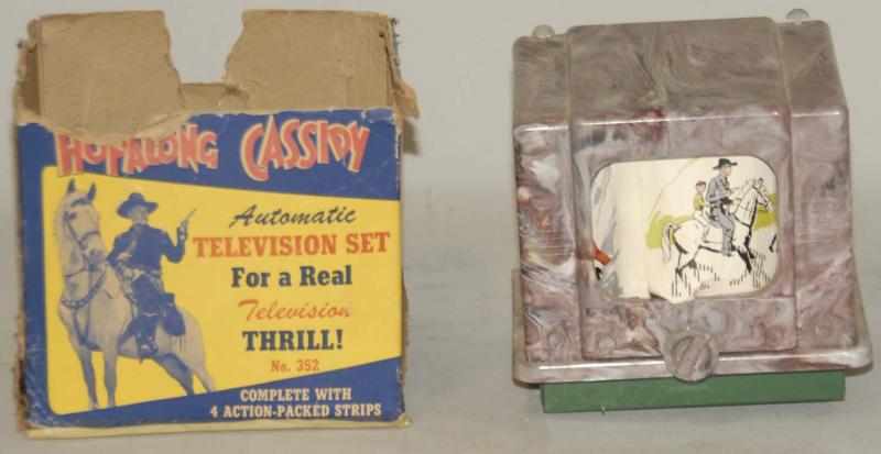 Appraisal: Hopalong Cassidy Windup Child's Television Set Vintage Includes partial original