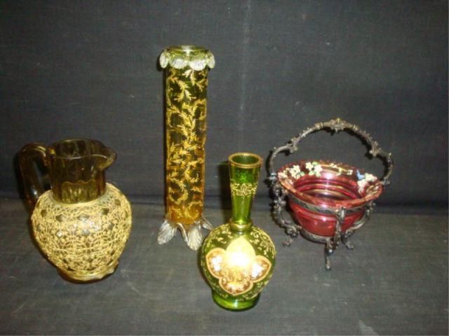 Appraisal: Lot of Assorted Glass Piece As Is From a Queens