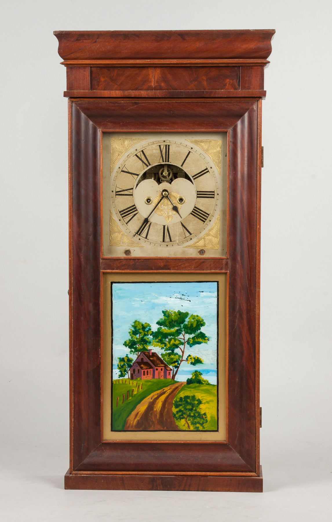 Appraisal: Philip L Smith Marcellus NY Empire Shelf Clock Mahogany case