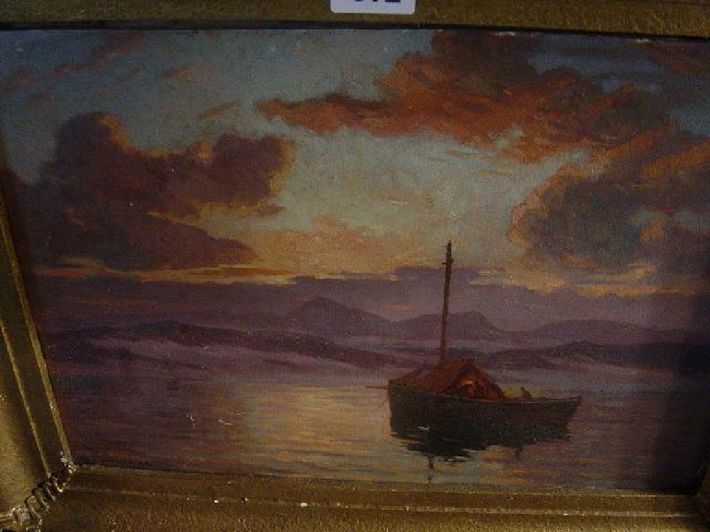 Appraisal: An early th century oil painting on board of a