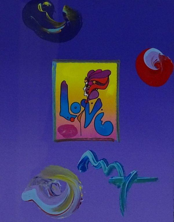 Appraisal: Peter Max AMERICAN Love Circa Peter Max AMERICAN Love Circa