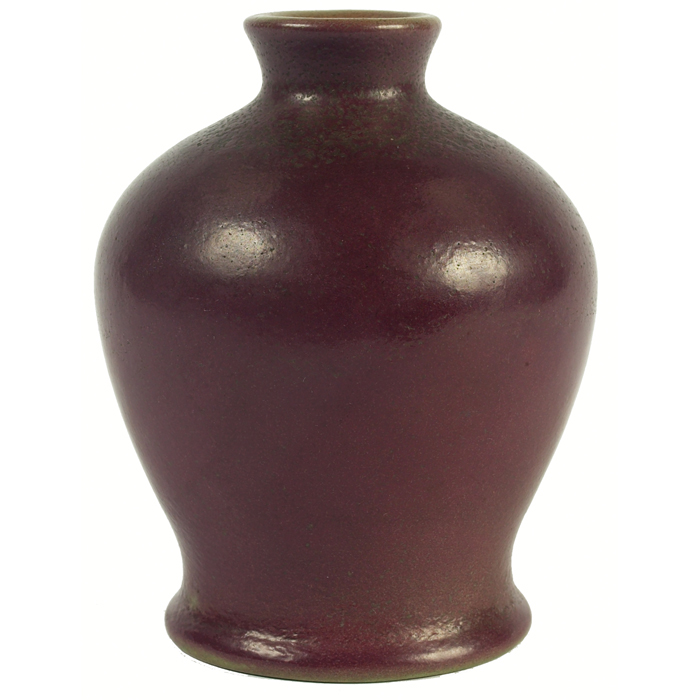 Appraisal: Van Briggle vase c squat form under a purple matt