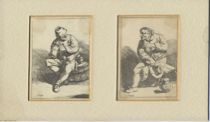 Appraisal: Corneilius Bega - The Drinkers two small engravings by th