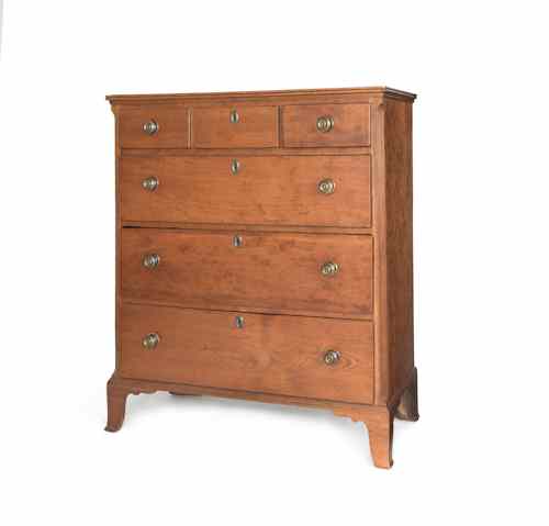 Appraisal: Pair of Pennsylvania Federal cherry chest of drawers early th