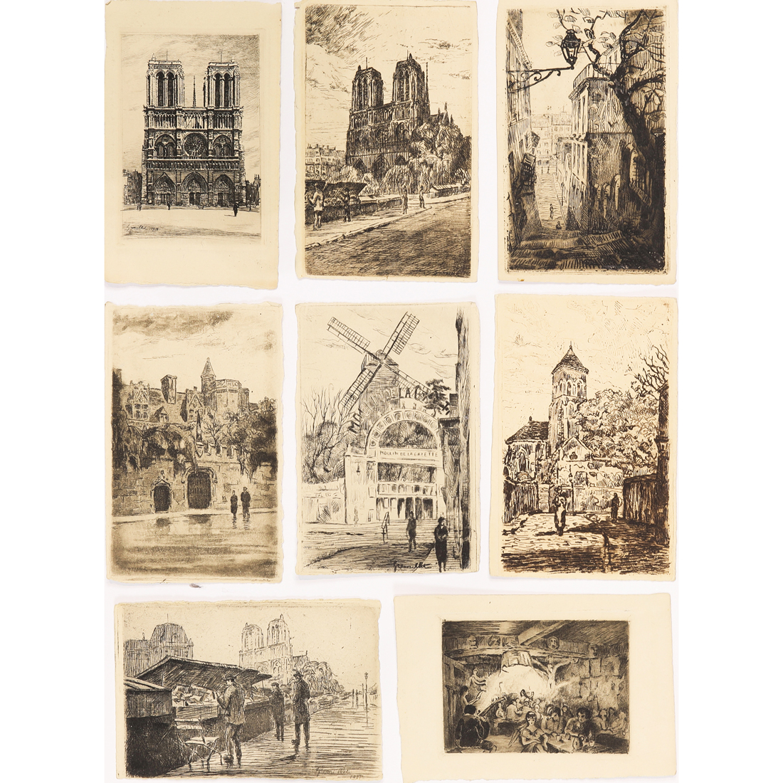 Appraisal: PRINTS GEORGE GREMILLET George Gremillet French - La Cite s