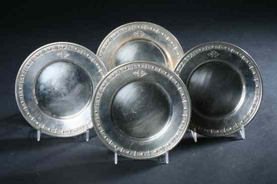 Appraisal: TWELVE GORHAM STERLING SILVER BREAD AND BUTTER PLATES date mark