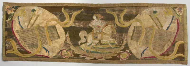 Appraisal: Antique Continental Silk Tapestry likely Central or Eastern European th