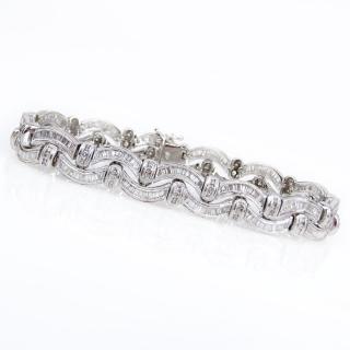 Appraisal: Approx Carat Baguette and Round Brilliant Cut Diamond and Karat