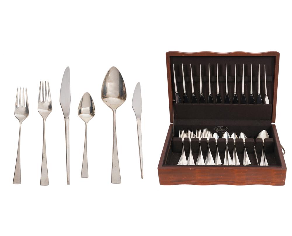 Appraisal: REED BARTON STERLING 'DIMENSION' FLATWARE pieces Reed Barton Sterling flatware