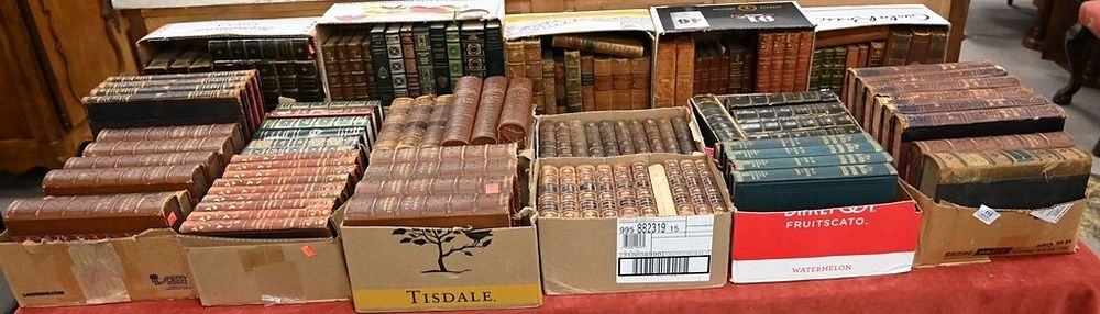 Appraisal: Boxes of Hardcover Books to include five volumes of The