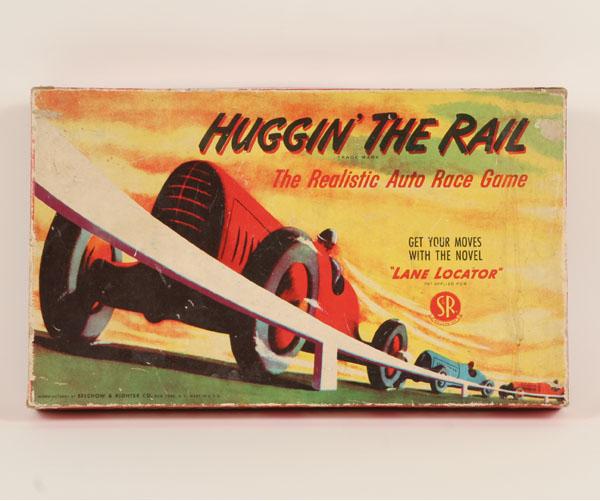 Appraisal: Huggin The Rail auto race game Selchow Righter Complete with