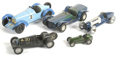 Appraisal: A group of hand built Racing Cars Austin cast metal