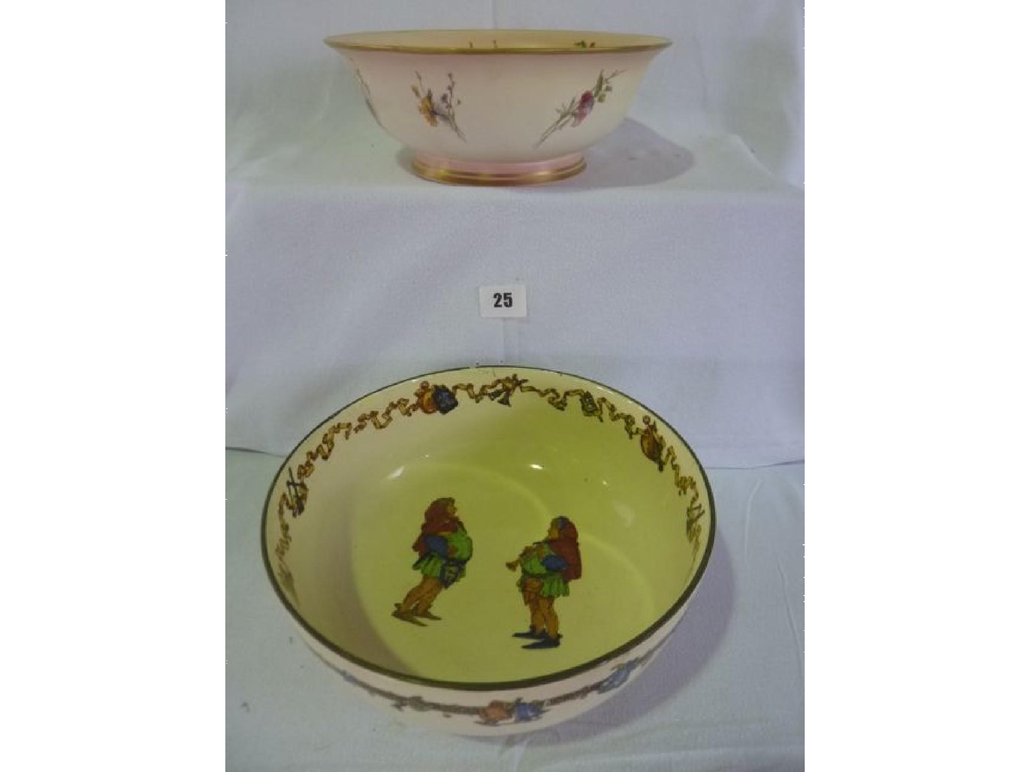 Appraisal: A Royal Worcester Blush Ivory Bennett bowl number of together