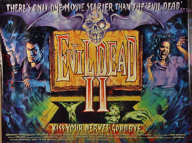 Appraisal: EVIL DEAD II Rosebud horror starring Bruce Campbell poster artwork